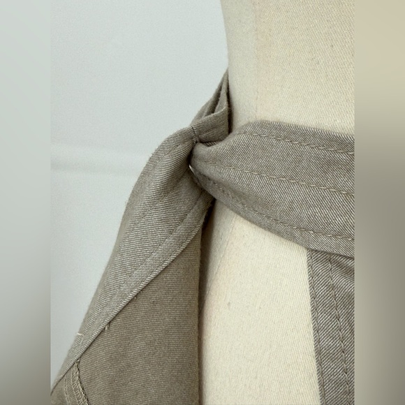 Zara Women’s Beige Wrap Midi Skirt with Cargo Pocket & D-Ring Belt Casual Chic - Picture 5 of 10